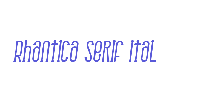 Rhantica Serif Ital Font