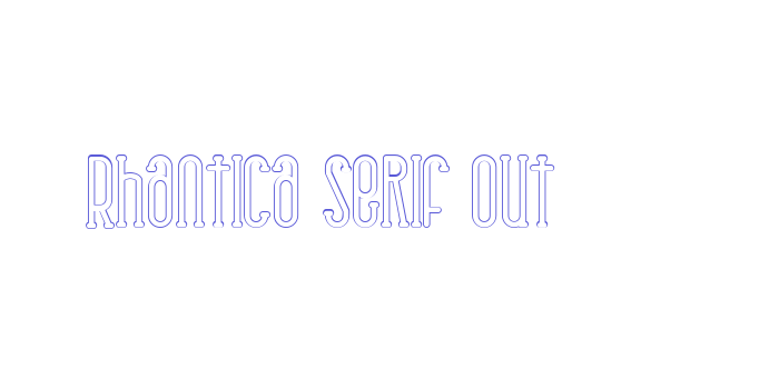 Rhantica Serif Out Font Download