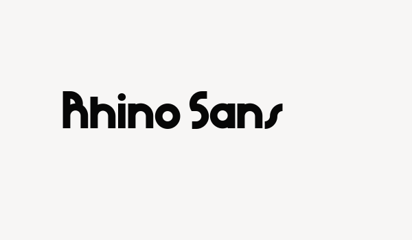 Rhino Sans Font