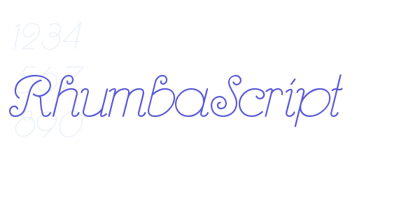 RhumbaScript font free