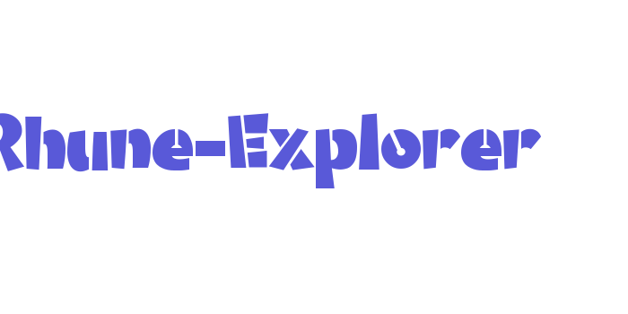 Rhune-Explorer Font Download