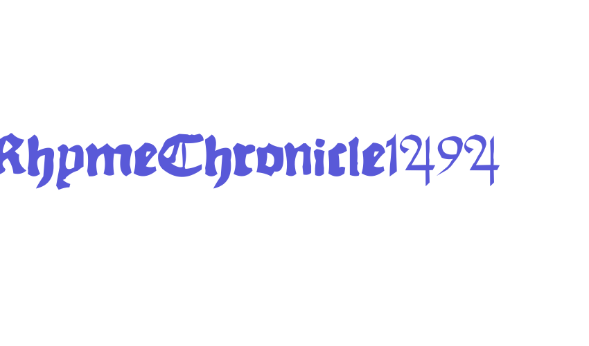 RhymeChronicle1494 Font Download