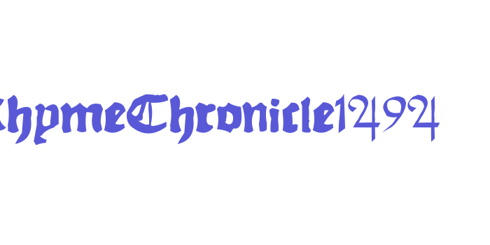 RhymeChronicle1494 Font Download