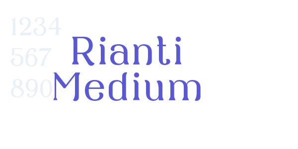 Rianti Medium font free