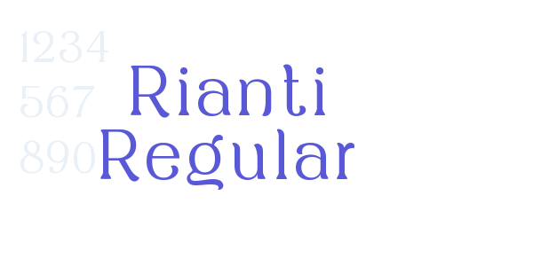 Rianti Regular font free