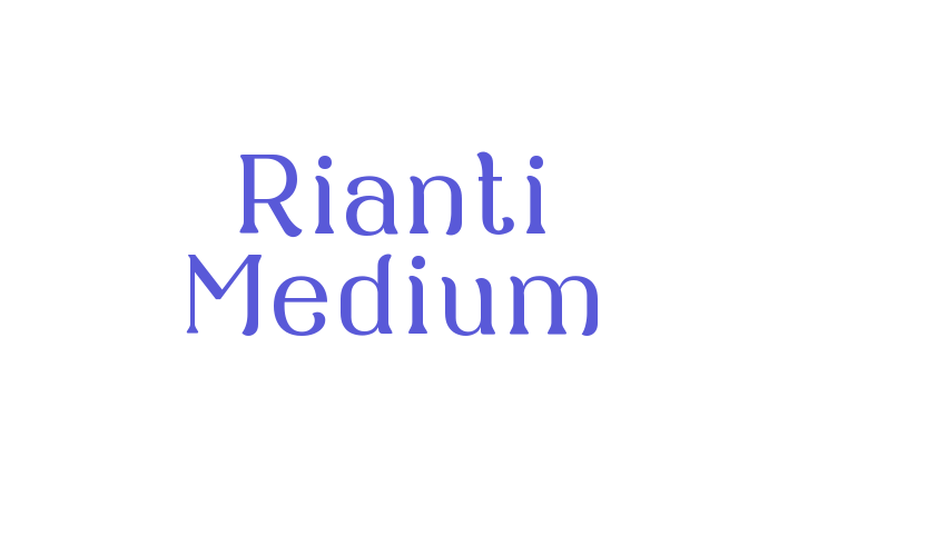 Rianti Medium Font