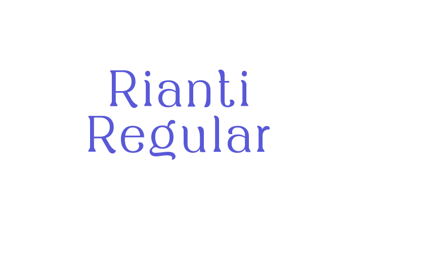 Rianti Regular Font