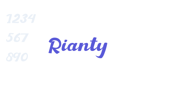 Rianty font free