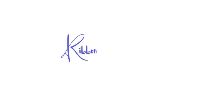 Ribbon Font