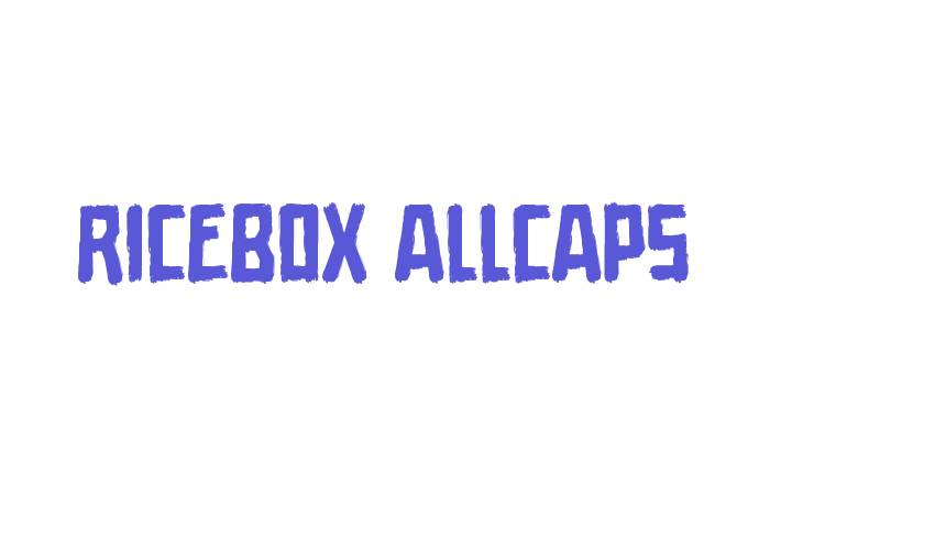 Ricebox Allcaps Font Download