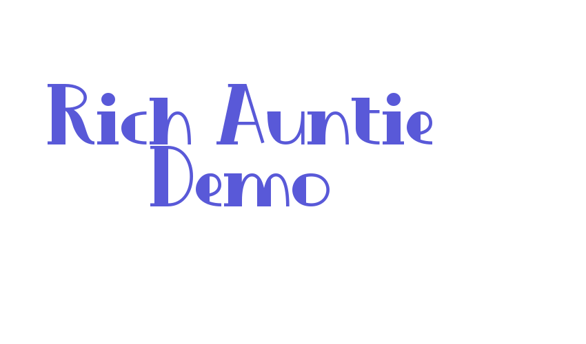 Rich Auntie Demo Font Download