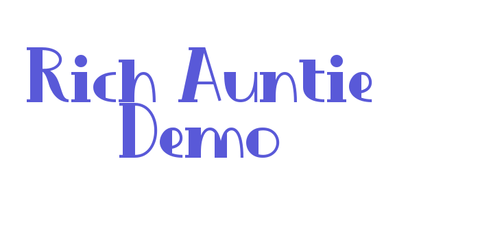 Rich Auntie Demo Font Download