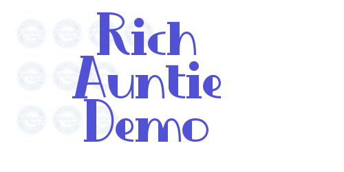 Rich Auntie Demo-font-download