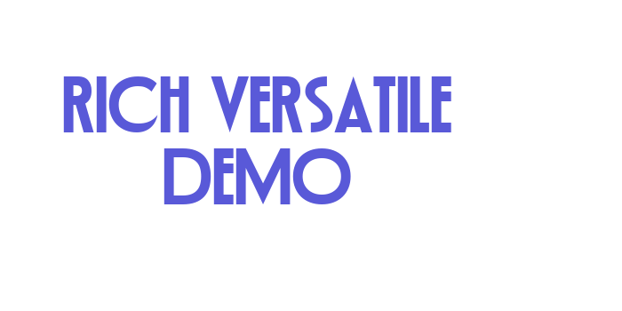 Rich Versatile DEMO Font Download