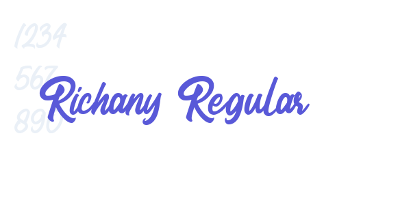 Richany Regular font free