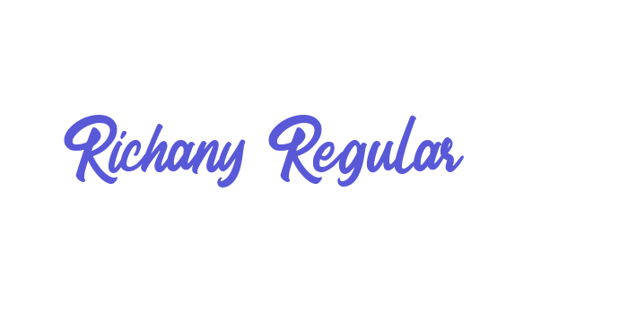 Richany Regular Font Download