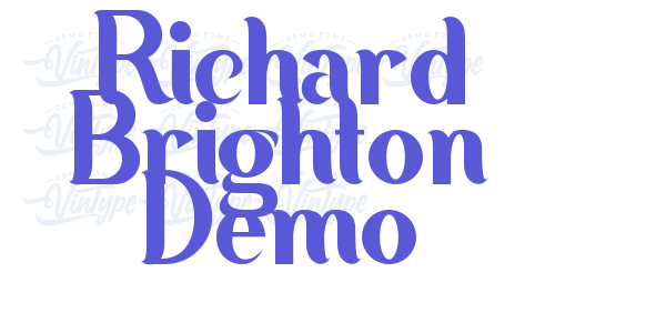 Richard Brighton Demo font free