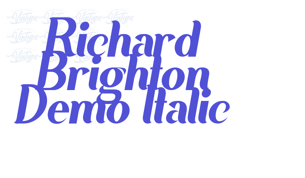 Richard Brighton Demo Italic-font-download