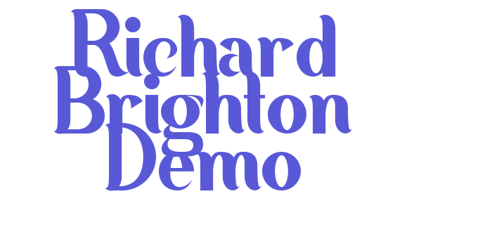 Richard Brighton Demo Font Download