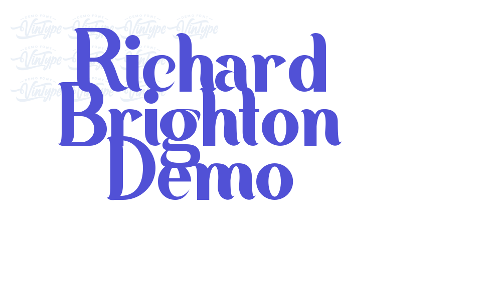 Richard Brighton Demo-font-download