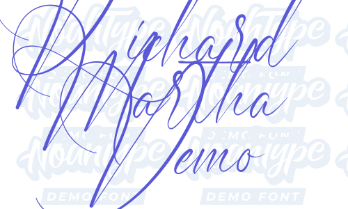 Richard Martha Demo Font Download