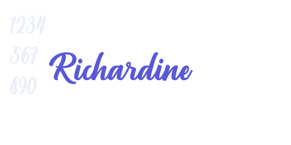 Richardine font free