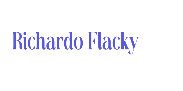 Richardo Flacky Font Download