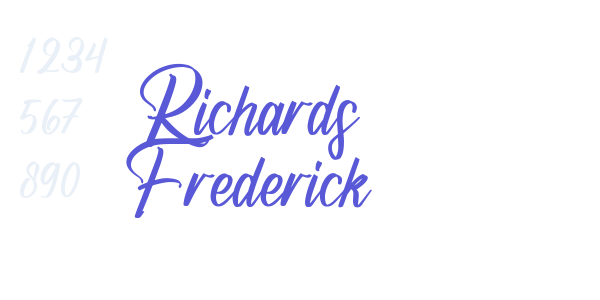 Richards Frederick font free