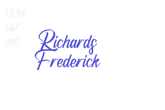 Richards Frederick font download