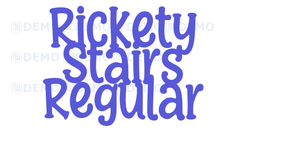 Rickety Stairs Regular font free