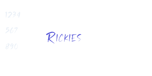 Rickies font free