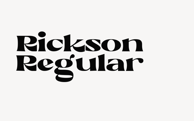 Rickson Regular Font