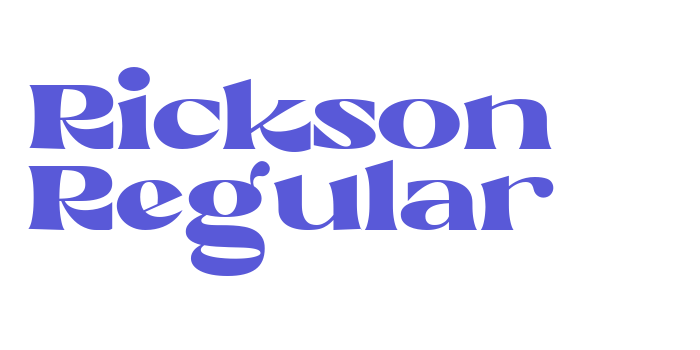 Rickson Regular Font Download