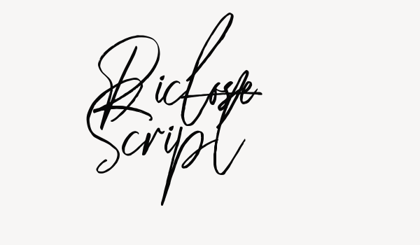 Riclose Script Font