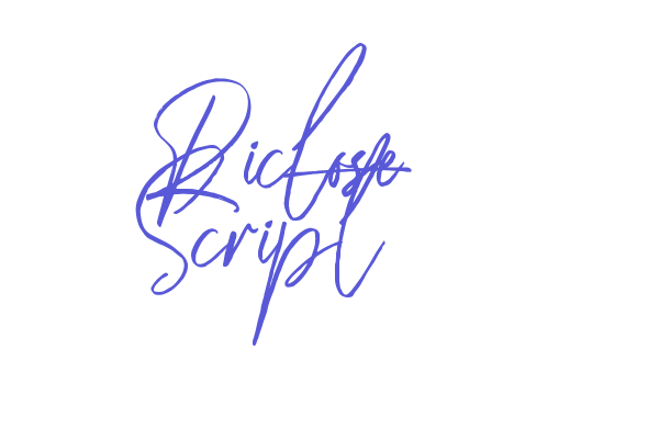 Riclose Script Font