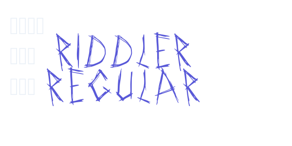 Riddler Regular font free