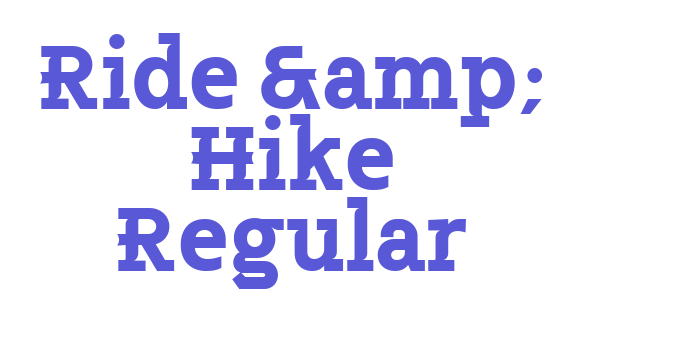 Ride & Hike Regular Font Download