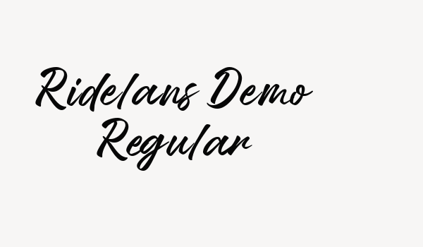 Ridelans Demo Regular Font