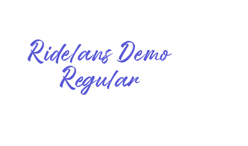 Ridelans Demo Regular Font