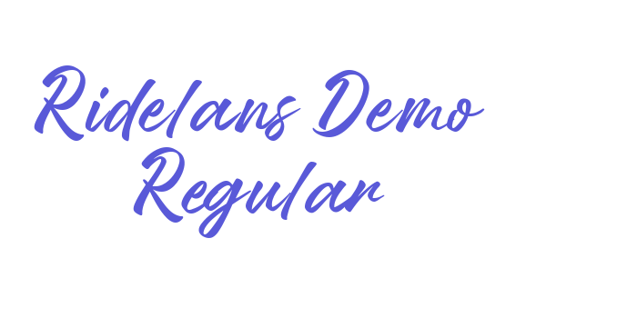 Ridelans Demo Regular Font