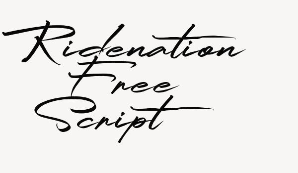 Ridenation Free Script Font