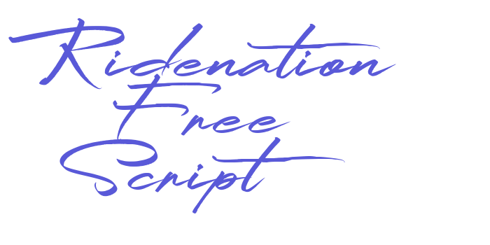 Ridenation Free Script Font Download