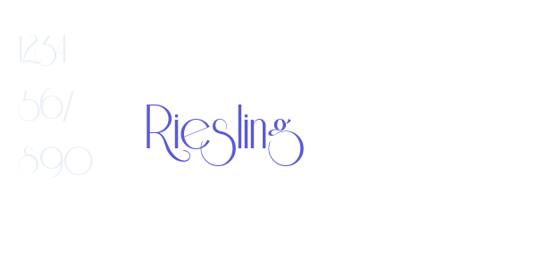 Riesling font free