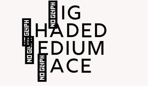 Rig Shaded Medium Face Font