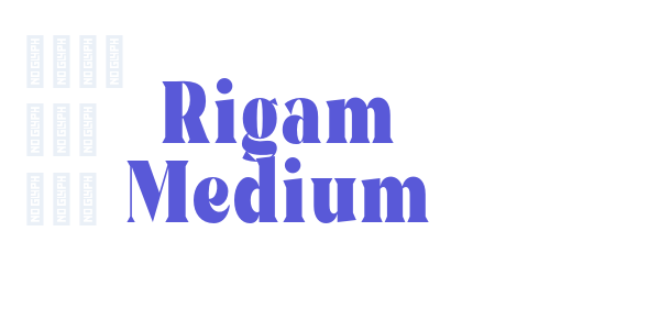 Rigam Medium font free