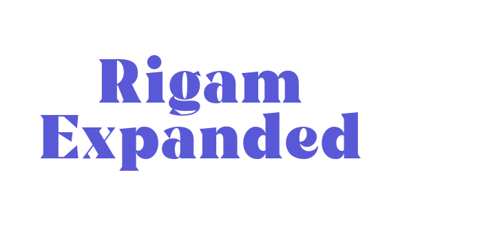 Rigam Expanded Font Download