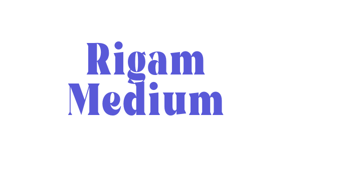 Rigam Medium Font Download