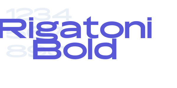 Rigatoni Bold font free