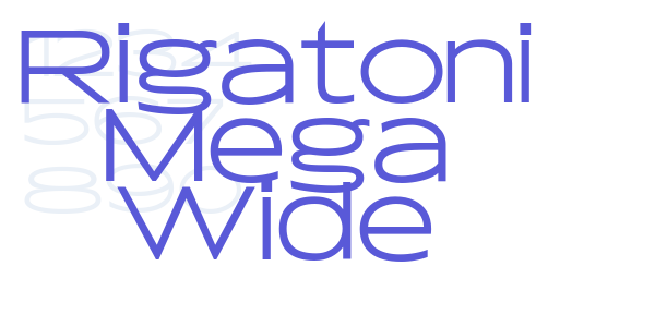 Rigatoni Mega Wide font free