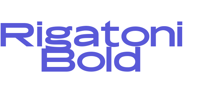 Rigatoni Bold Font Download